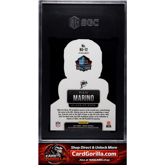 2021 Panini Mosaic #BU-12 Dan Marino Busted SGC 10