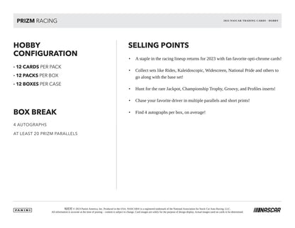 2023 Prizm Racing Hobby Box
