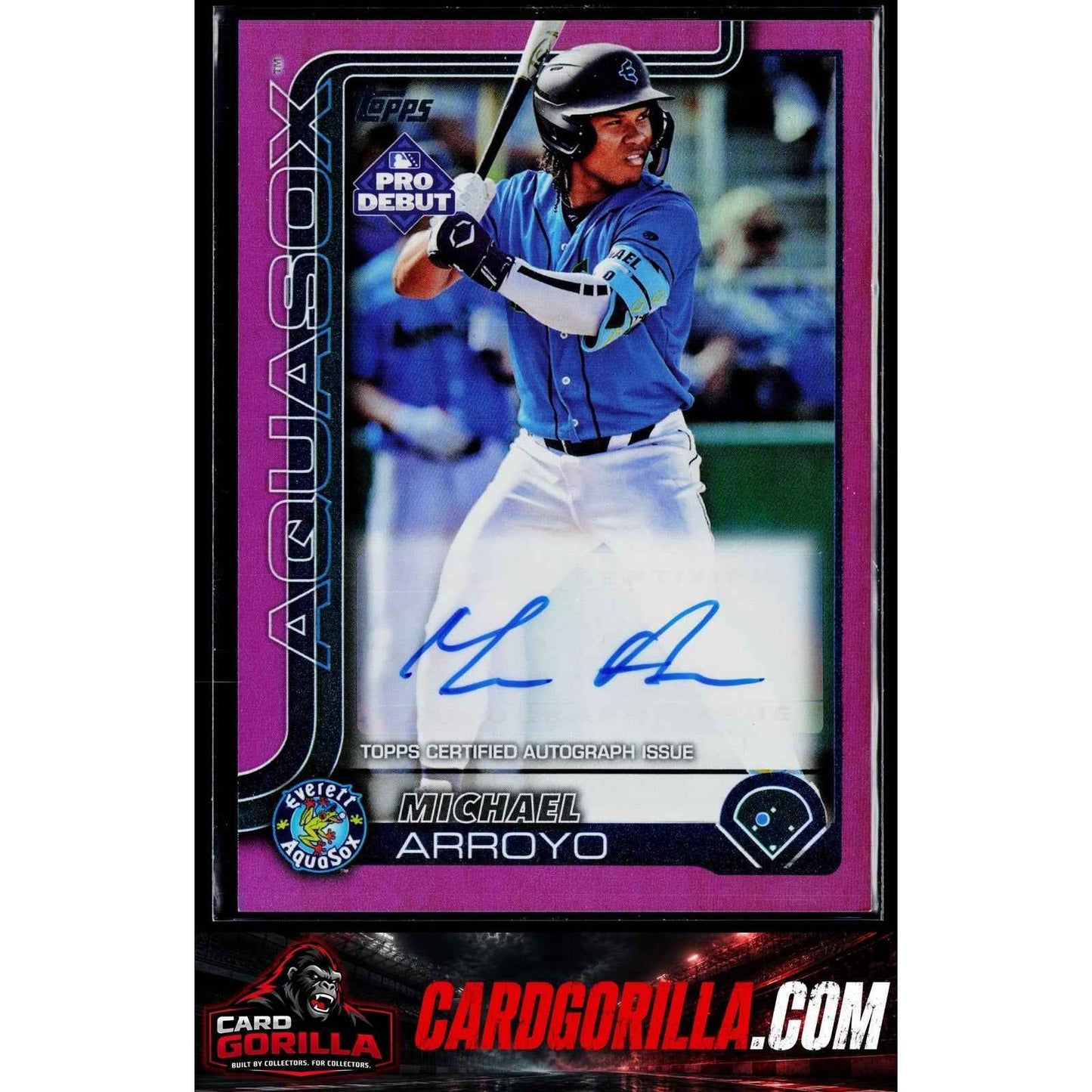 2025 Topps Pro Debut #PD-78 Michael Arroyo Base Autographs Fuchsia Foil