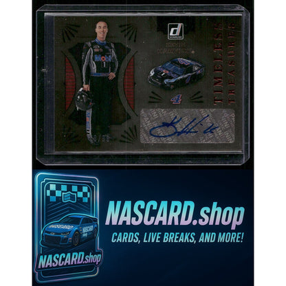 2021 Donruss #TTS-KH Kevin Harvick Timeless Treasures Signatures Red #/99