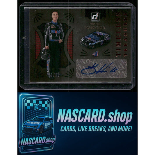 2021 Donruss #TTS-KH Kevin Harvick Timeless Treasures Signatures Red #/99