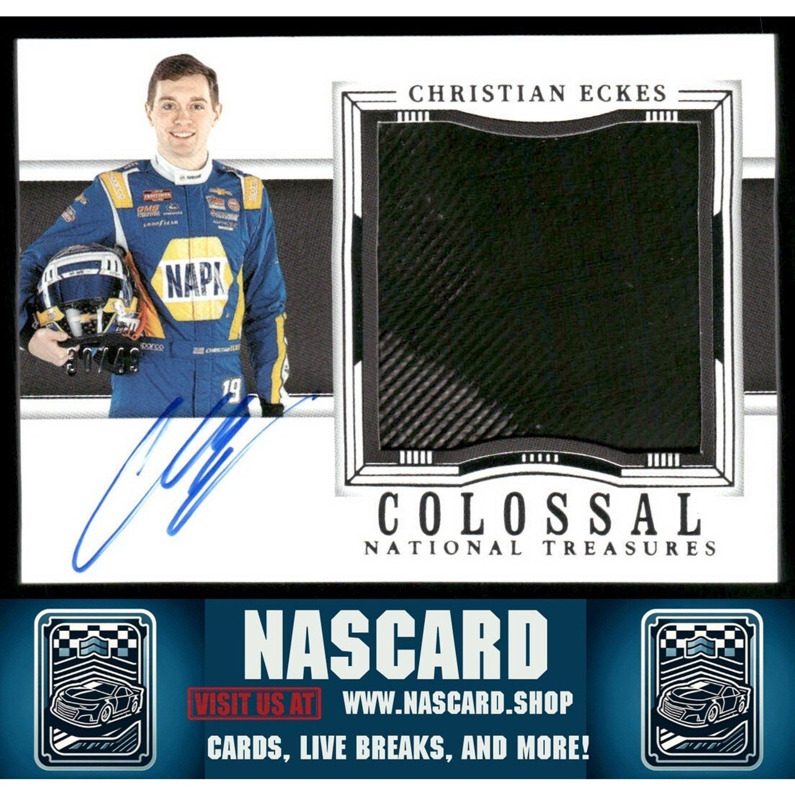 2024 National Treasures Colossal Material Signatures Christian Eckes /49 - NASCARD.shop