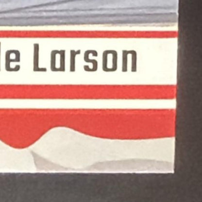2025 Panini Donruss NASCAR Kyle Larson #BRM-KLN Burning Rubber Materials Red /99