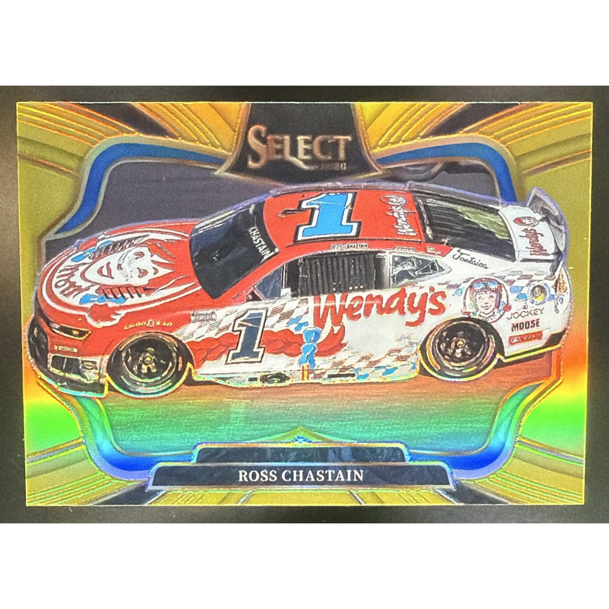 2026 Panini Select NASCAR Ross Chastain #154 Set - Pit Road Gold Prizms 2/10