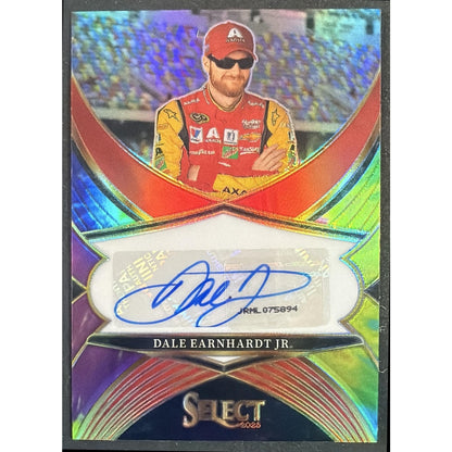 2025 Panini Select Dale Earnhardt Jr #1 Legendary Signatures Tie-Dye Prizm /25