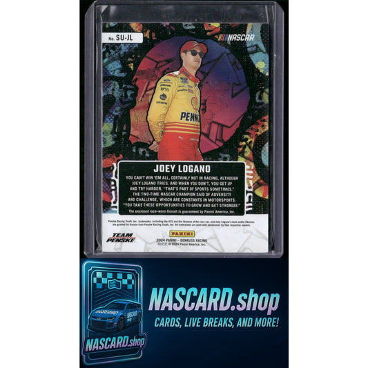 2024 Donruss #SU-JL Joey Logano Suited Up Swatches Blue - NASCARD.shop