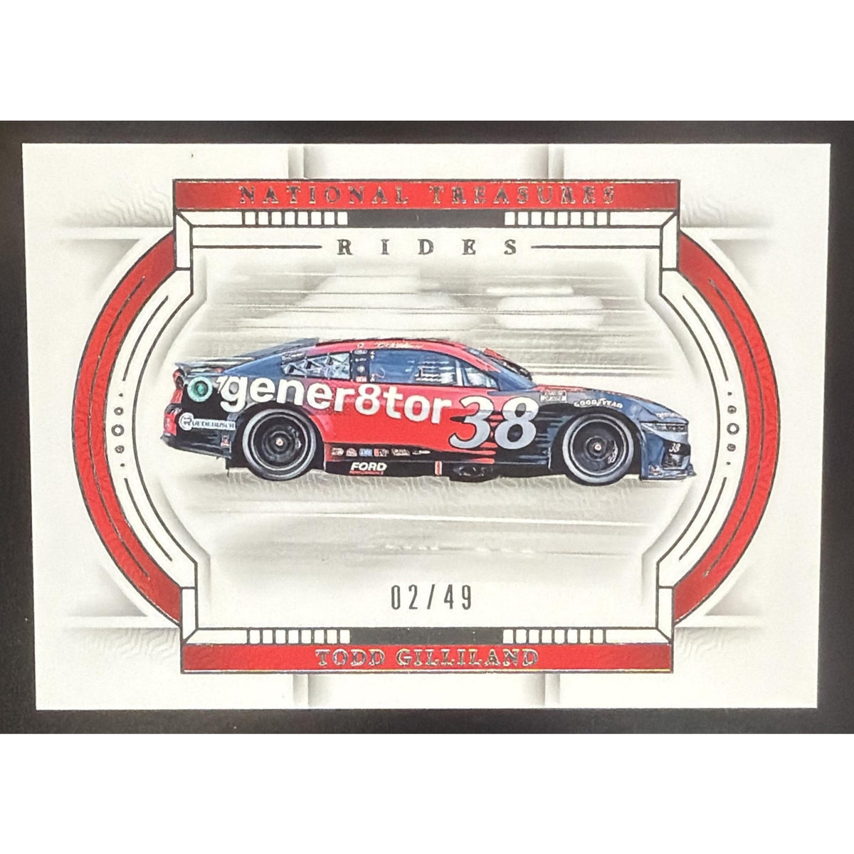 2024 Panini National Treasures Todd Gilliland #62 Rides 2/49