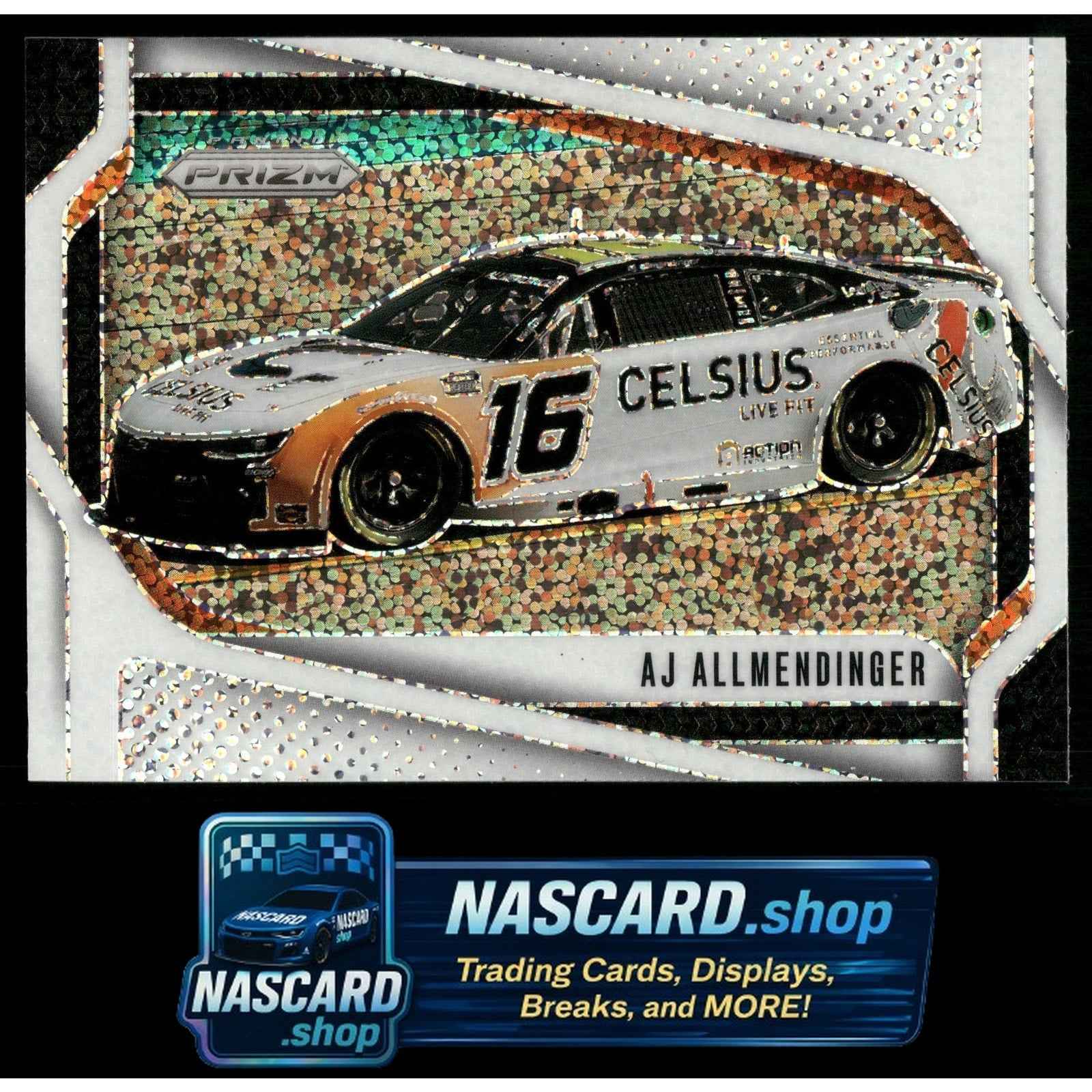2025 Panini Prizm #135 AJ Allmendinger White Sparkle