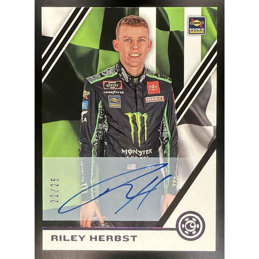 2020 Panini Chronicles Riley Herbst #32 Auto Purple 22/25 RC
