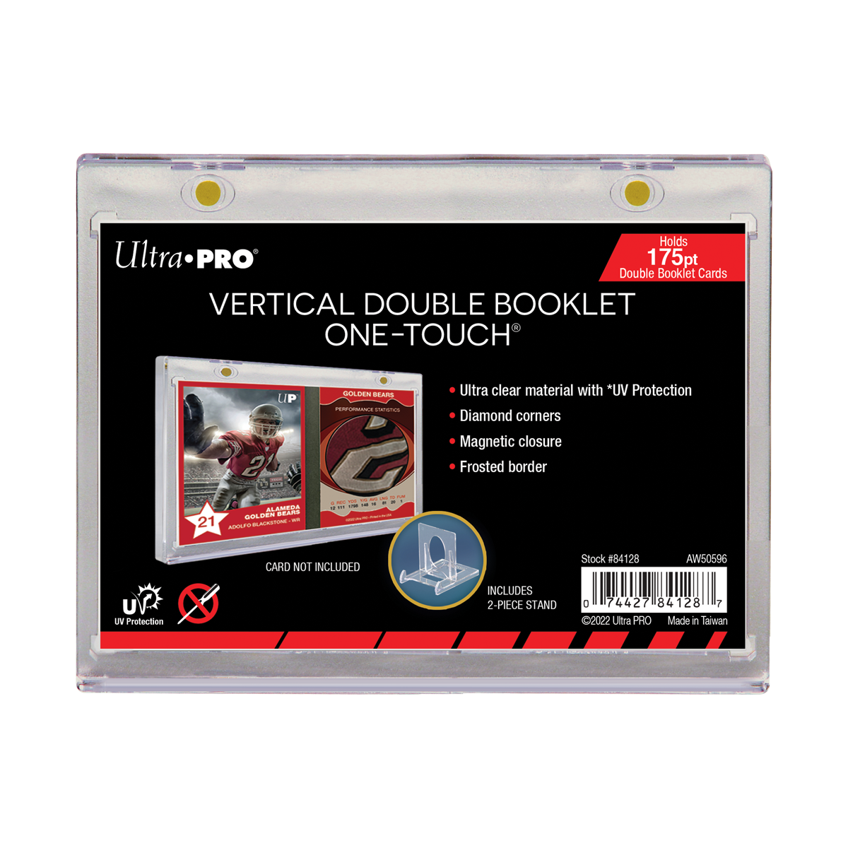 175PT Vertical Booklet Card UV ONE-TOUCH Magnetic Holder - Card Gorilla