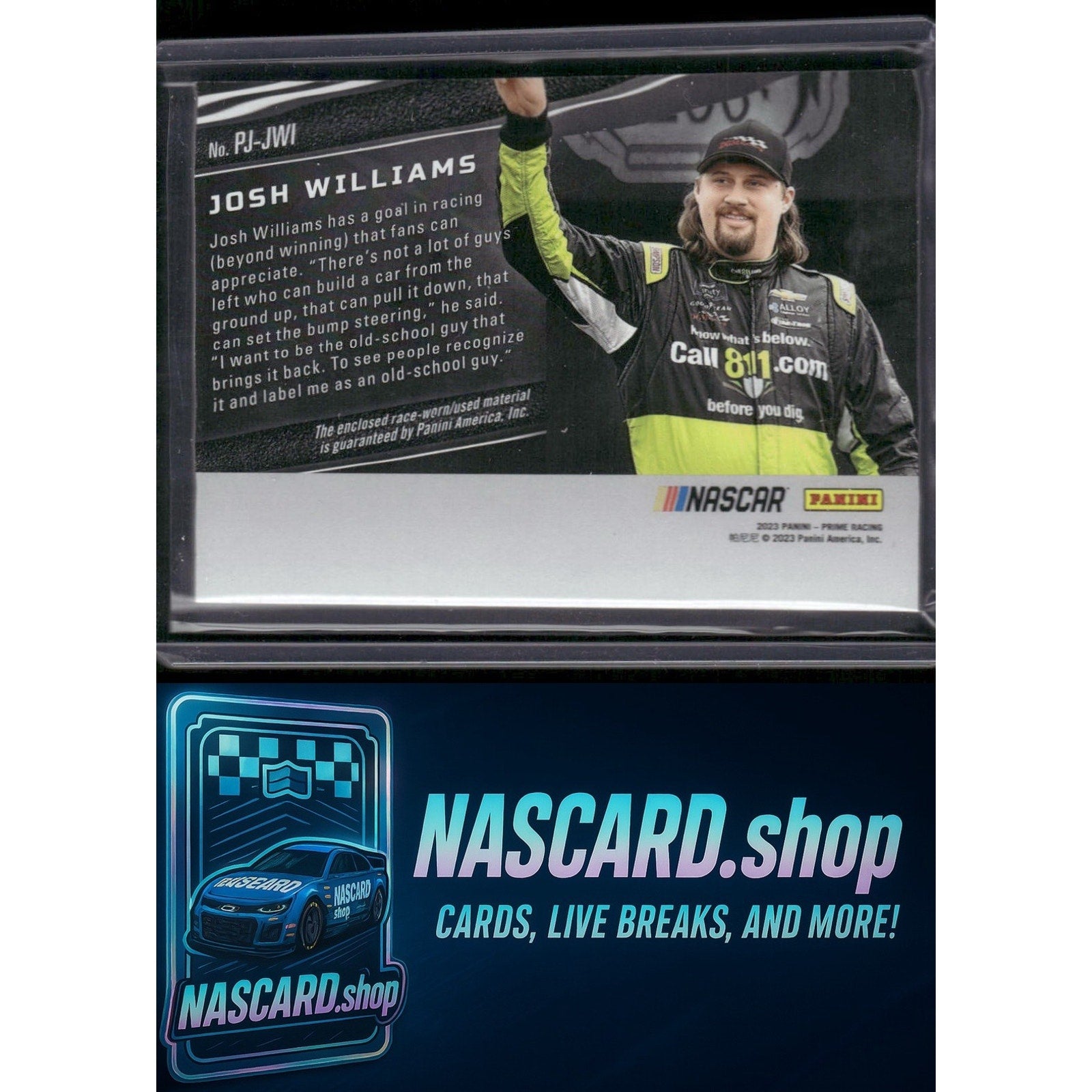 2023 Panini Prime #PJ-JWI Josh Williams Prime Jumbo Prime Colors #/24 - Card Gorilla