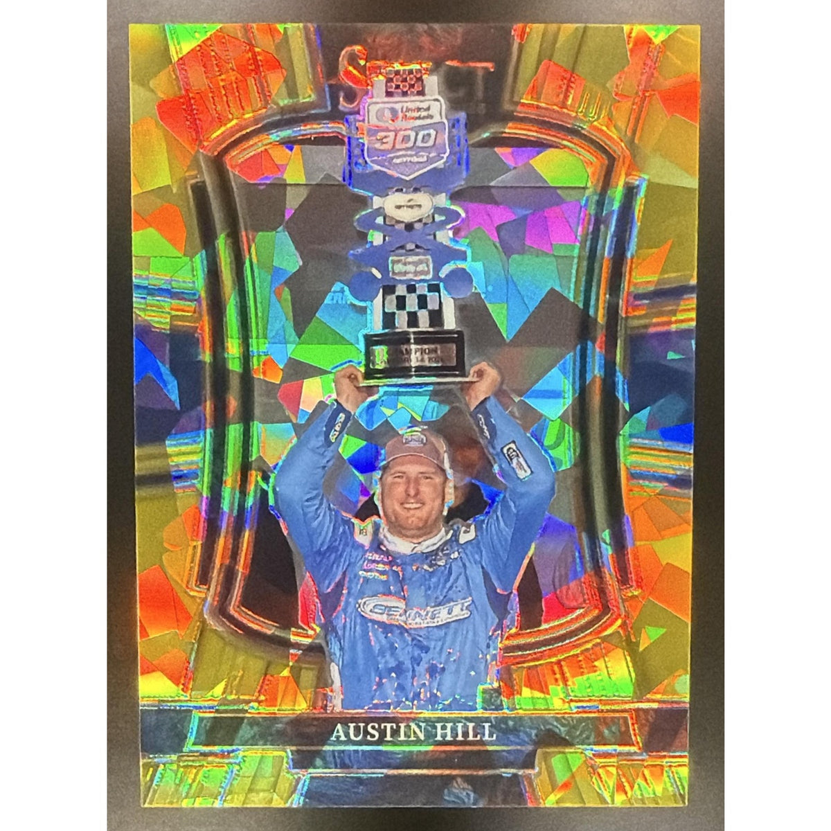 2026 Panini Select NASCAR Austin Hill #214 Set - Trackside Gold Ice Prizms 1/10