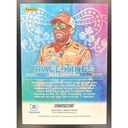 2026 Panini Donruss NASCAR Racing Ross Chastain #13 Race Kings Red Xplosion /99