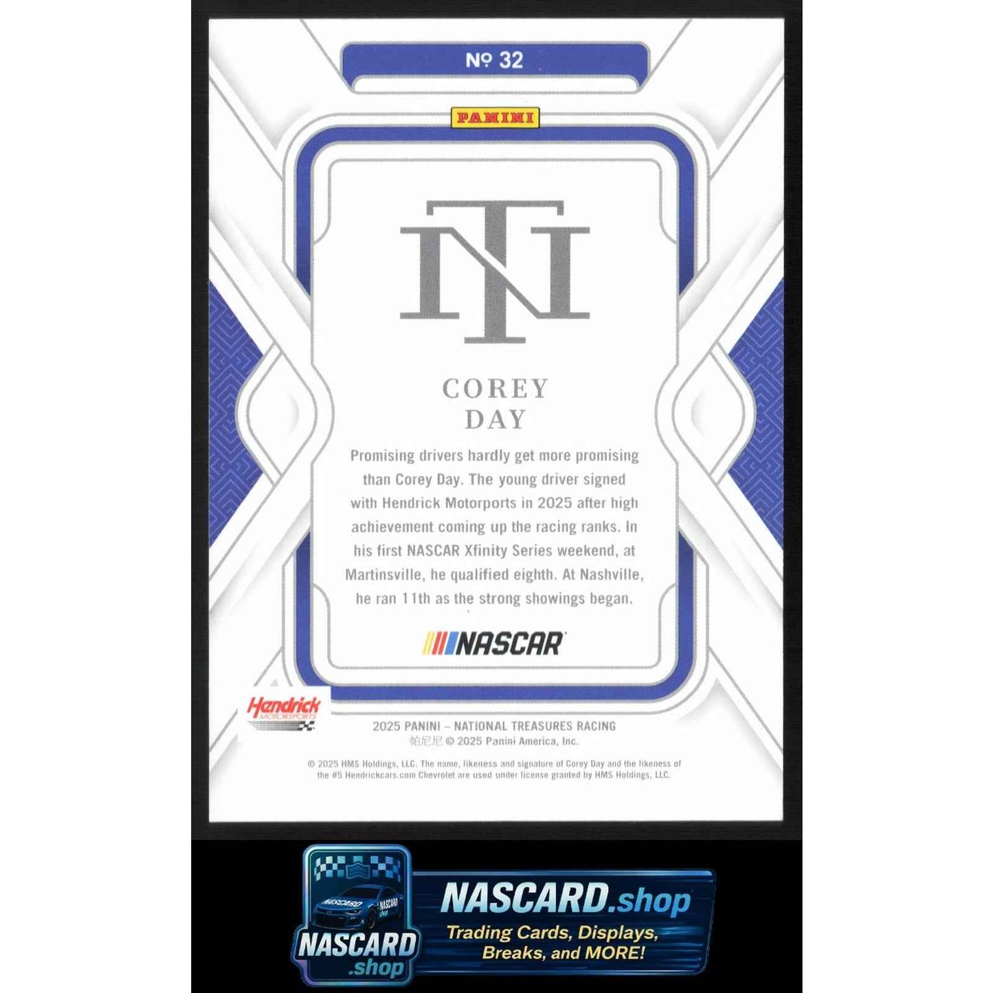 2025 Panini National Treasures #32 Corey Day Gold #/15 RC