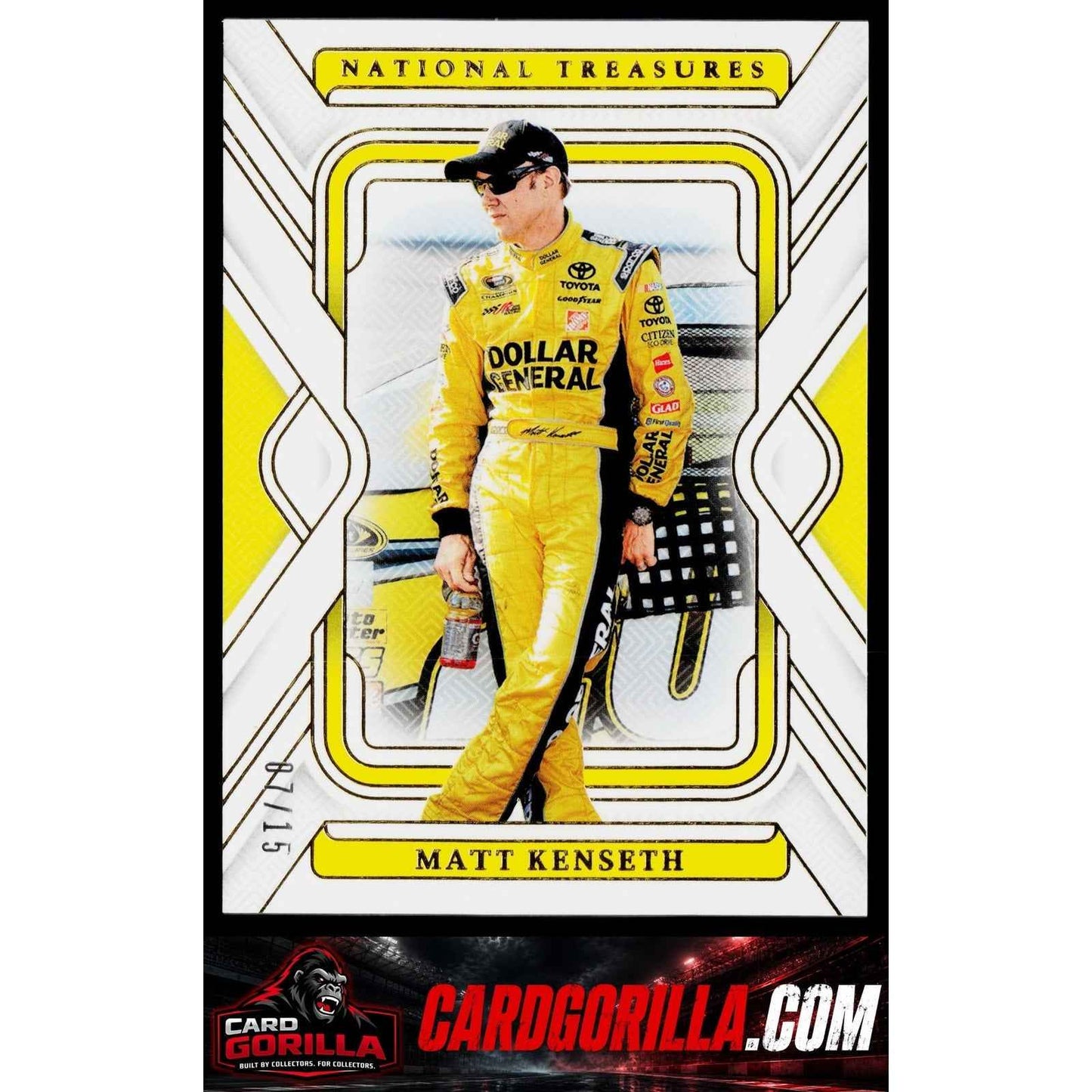 2025 Panini National Treasures #10 Matt Kenseth Gold #/15