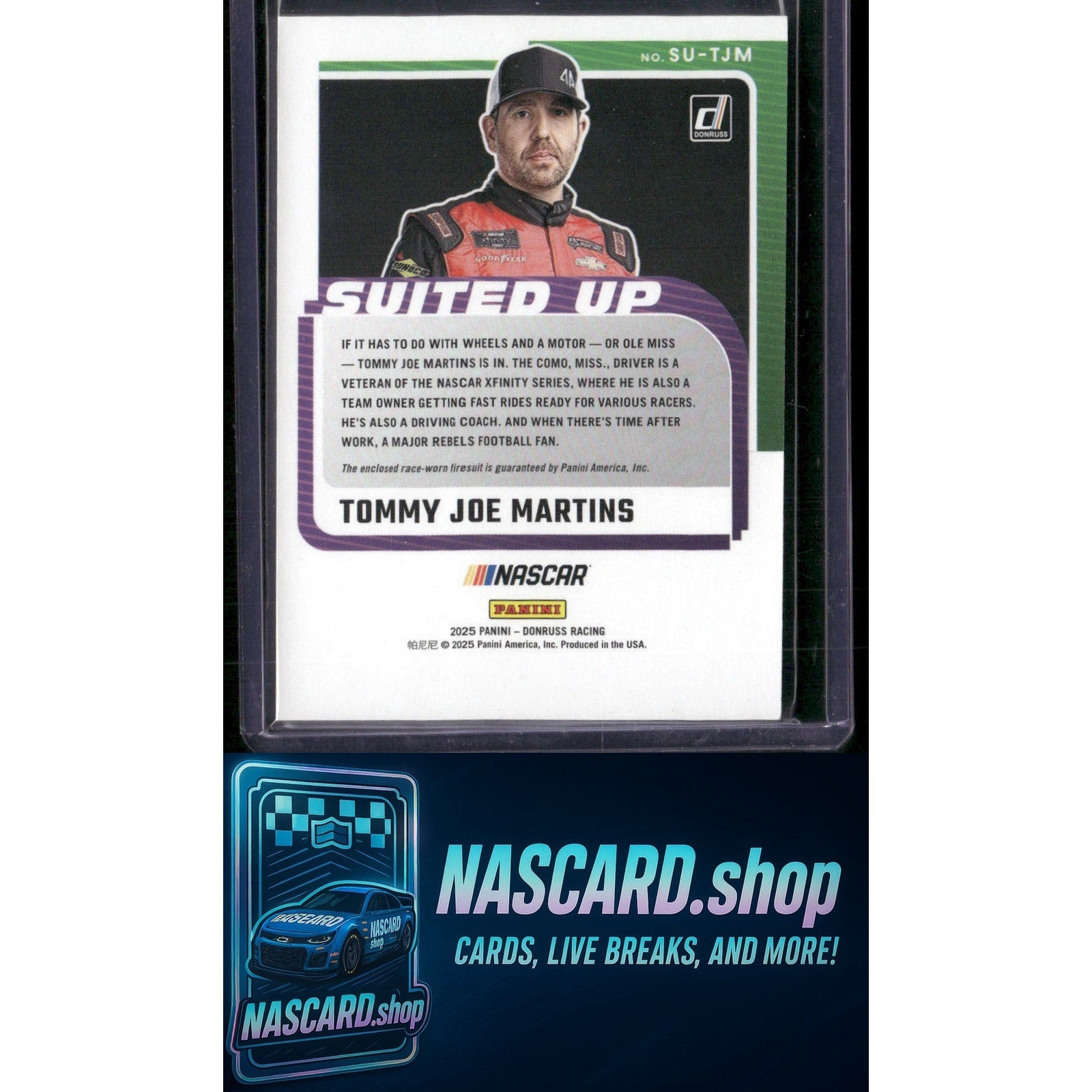 2025 Donruss #SU-TJM Tommy Joe Martins Suited Up Swatches - Card Gorilla