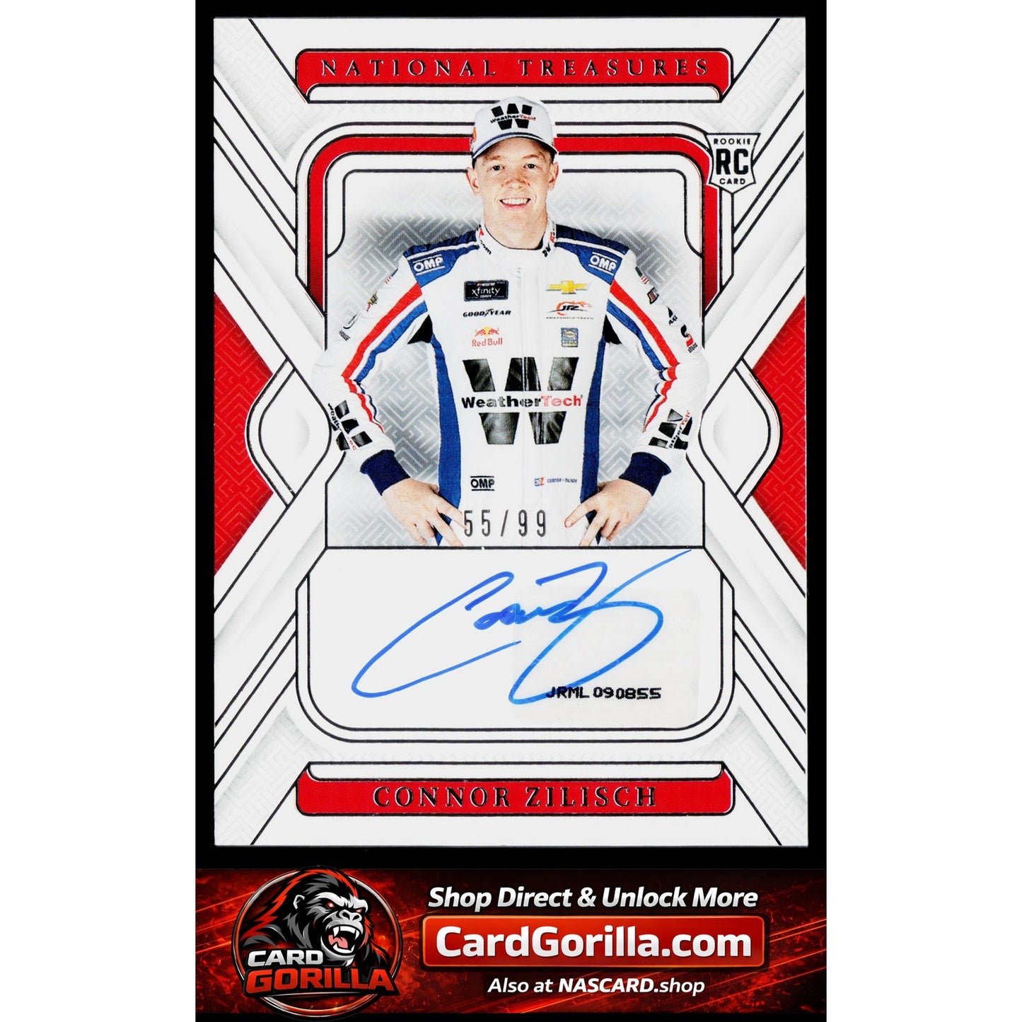 2025 Panini National Treasures #RS-CZL Connor Zilisch Rookie Signatures #/99