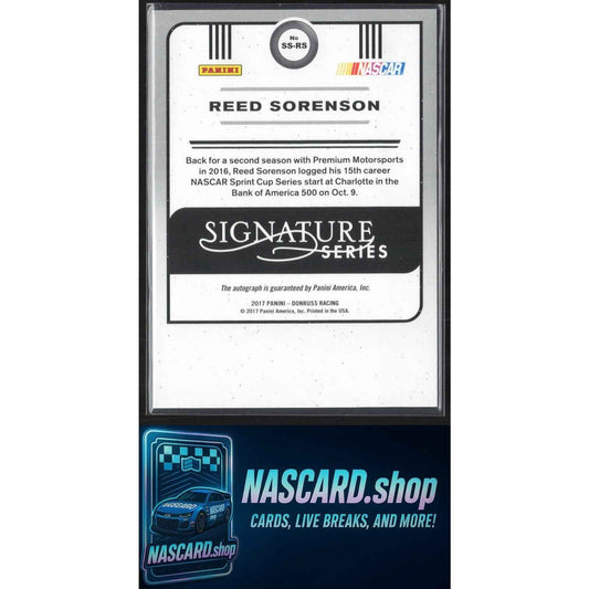 2017 Donruss #SS-RS Reed Sorenson Signature Series