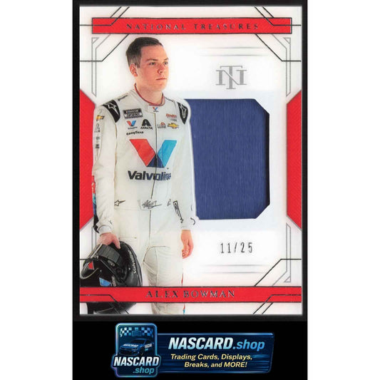 2022 Panini National Treasures #S-AB Alex Bowman Silhouettes Holo Silver #/25