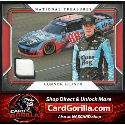 2025 Panini National Treasures #TG-CZC Connor Zilisch Track Gear #/99