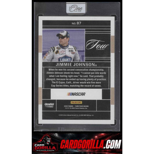 2025 Panini Turn Four #87 Jimmie Johnson #/75
