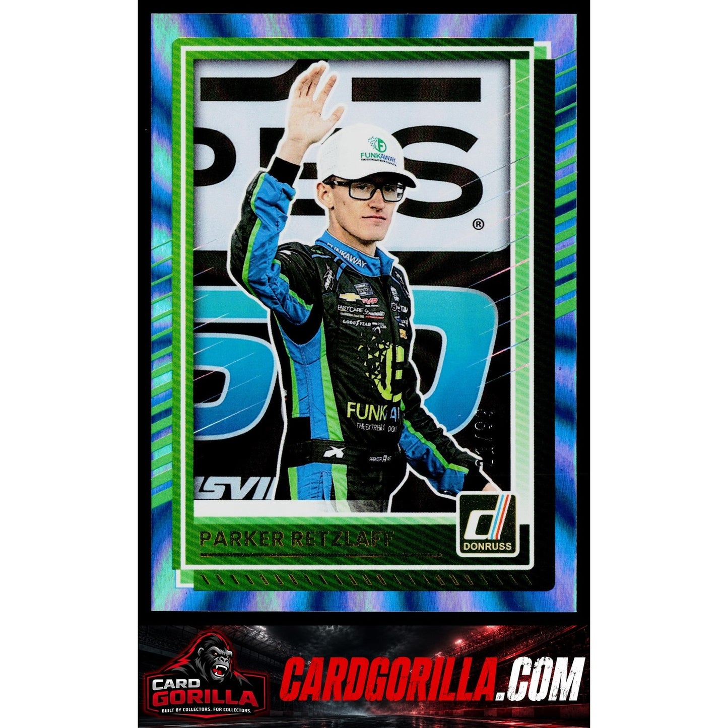 2025 Donruss #34 Parker Retzlaff Carolina Blue Laser #/99