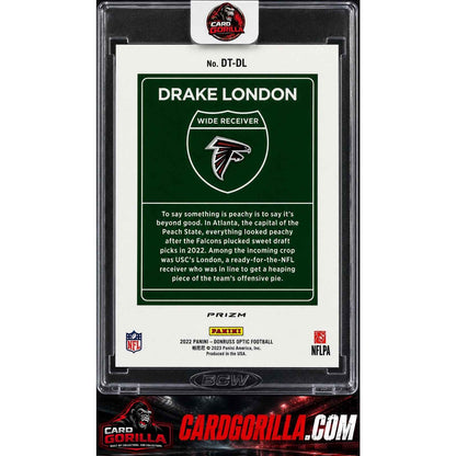 2022 Donruss Optic #DT-DL Drake London Downtown RC CASE HIT!