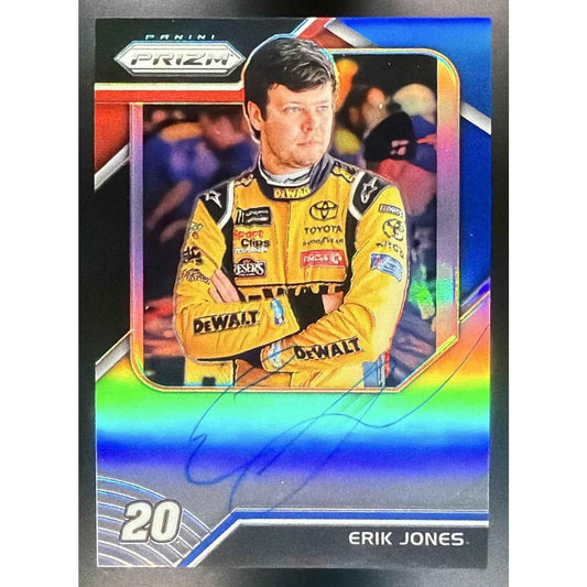 2018 Panini Prizm Erik Jones #DS-EJ Driver Signatures Blue 13/25 Auto