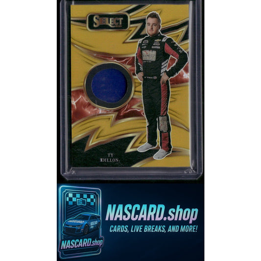 2025 Select Racing #S-TDN Ty Dillon Sparks Gold Prizms #/10 - NASCARD.shop