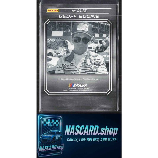 2017 Panini Torque #DS-GB Geoff Bodine Driver Scripts Red #/49