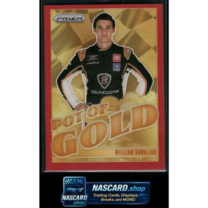 2025 Panini Prizm #20 William Sawalich Pot Of Gold Red #/99