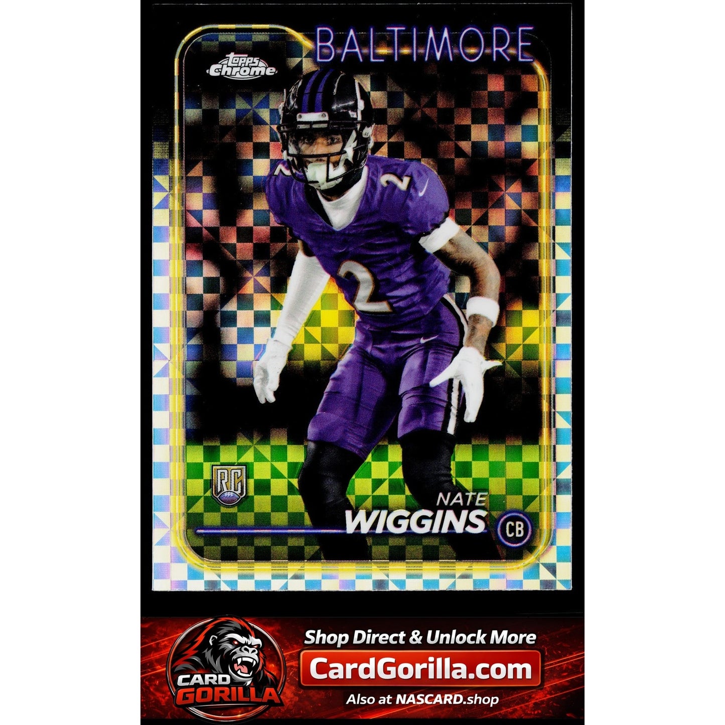 2024 Topps Chrome #227 Nate Wiggins X-Fractor