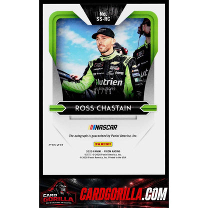 2020 Panini Prizm #SS-RC Ross Chastain Signing Sessions Silver Mosaic #/99