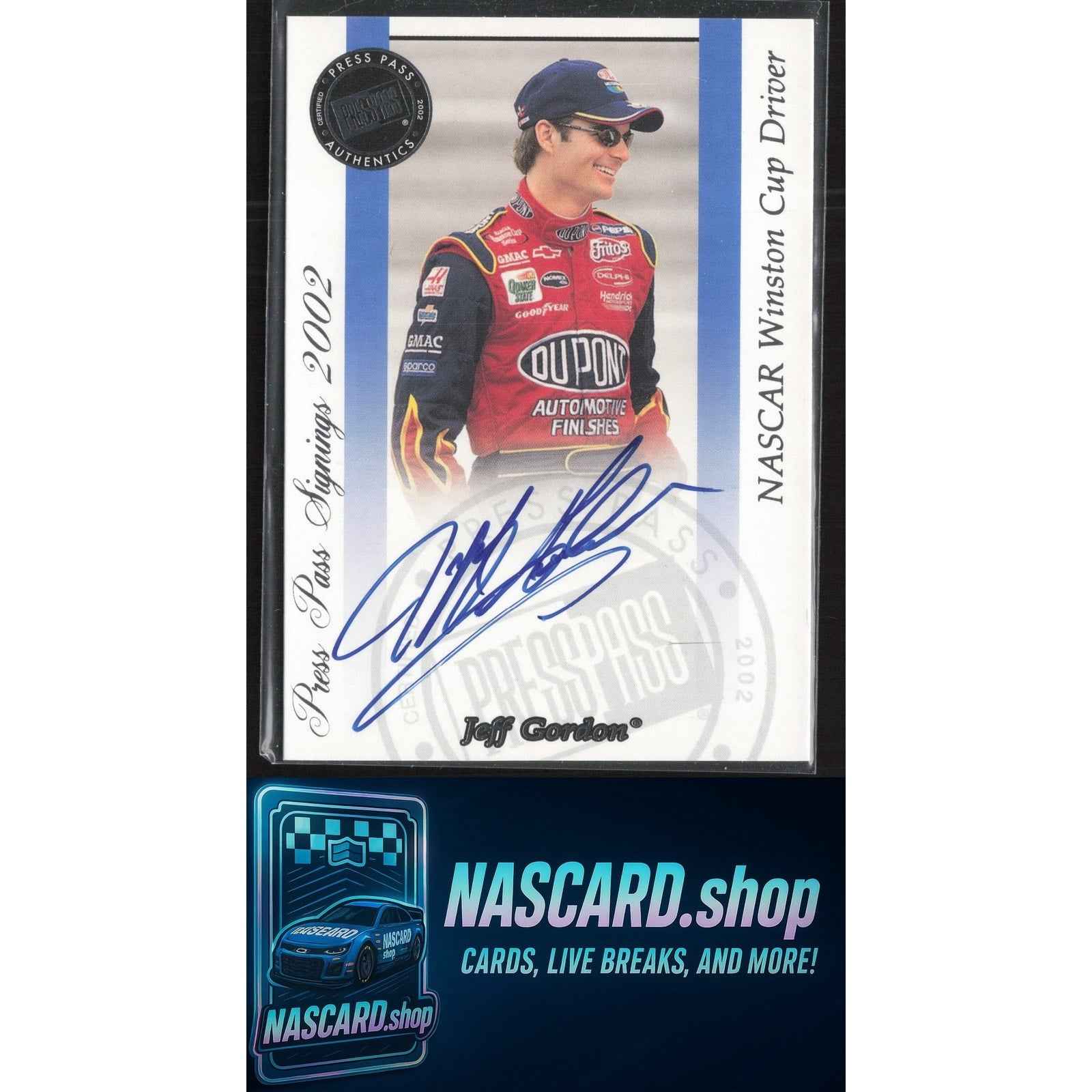 2002 Press Pass Jeff Gordon Signings