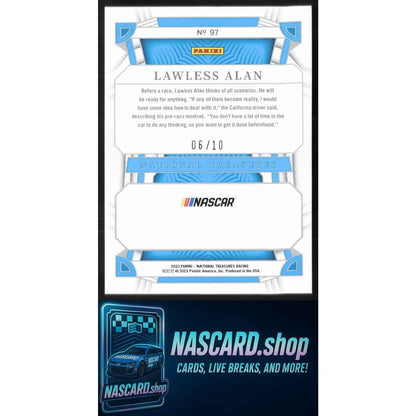 2023 Panini National Treasures #97 Rookies Lawless Alan Holo Gold #/10