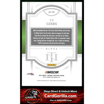 2024 Panini National Treasures #55 Ty Gibbs #/49