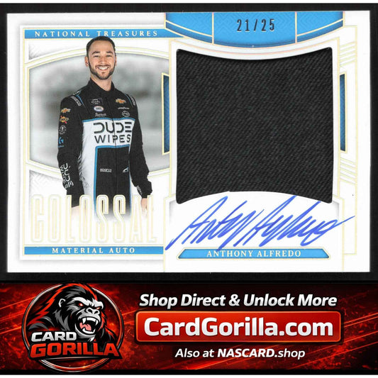 2025 National Treasures Anthony Alfredo Colossal Material Auto Holo Silver #/25