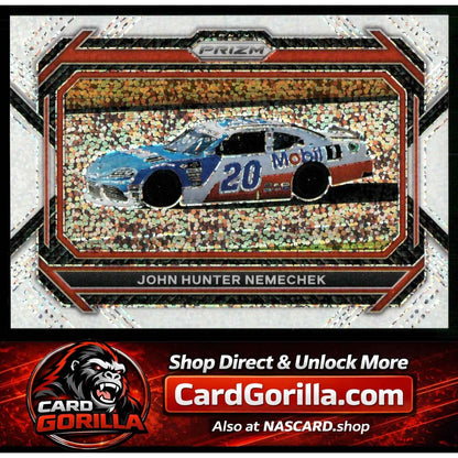 2023 Panini Prizm #100 John Hunter Nemechek White Sparkle Prizm