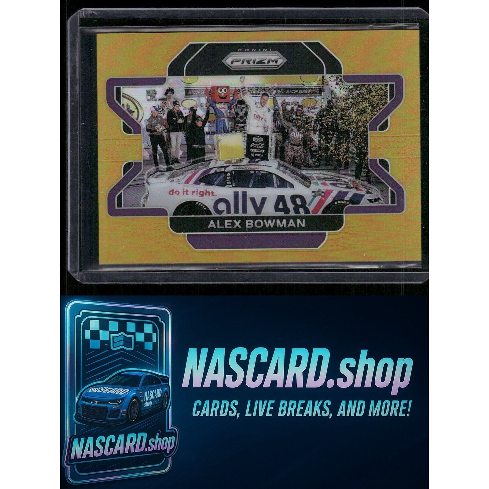 2022 Panini Prizm #98 Alex Bowman Gold Prizm #10/10 - Card Gorilla