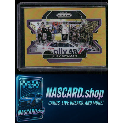 2022 Panini Prizm #98 Alex Bowman Gold Prizm #10/10 - Card Gorilla