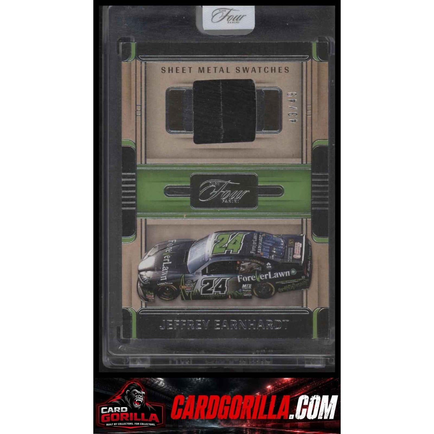 2025 Panini Turn Four #SWS-JET Jeffrey Earnhardt Sheet Metal Swatches #/49