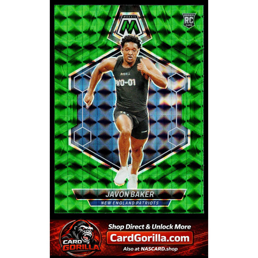 2024 Panini Mosaic #380 Javon Baker Mosaic Green