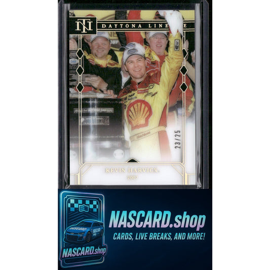 2024 Panini National Treasures #DL-13 Kevin Harvick Daytona Lineage #/25 - NASCARD.shop