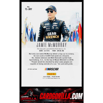 2024 Panini Prizm #TS-JMY Jamie McMurray Throwback Signatures