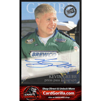 2002 Press Pass #NNO Kevin Grubb Autographs