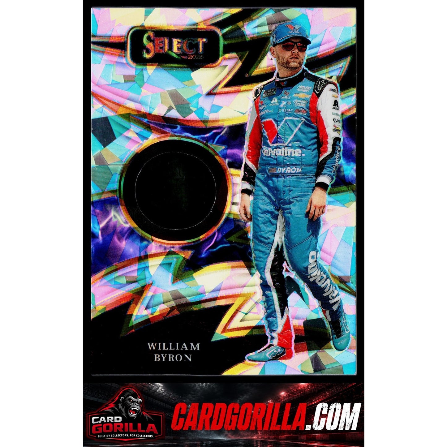2025 Panini Select #S-WBN William Byron Sparks Ice Prizms