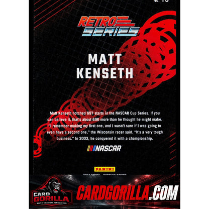 2024 Donruss #15 Matt Kenseth Retro Series Orange Ice #/75