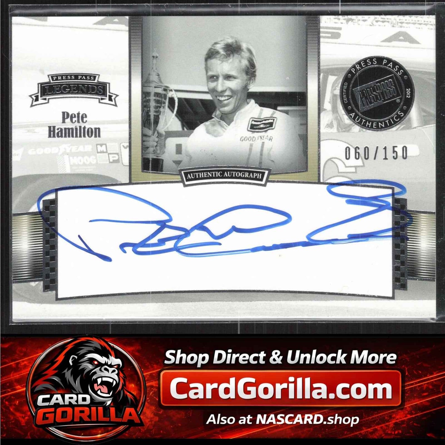 2012 Press Pass Legends #LG-PH Pete Hamilton Autographs Silver #/150