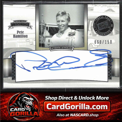 2012 Press Pass Legends #LG-PH Pete Hamilton Autographs Silver #/150