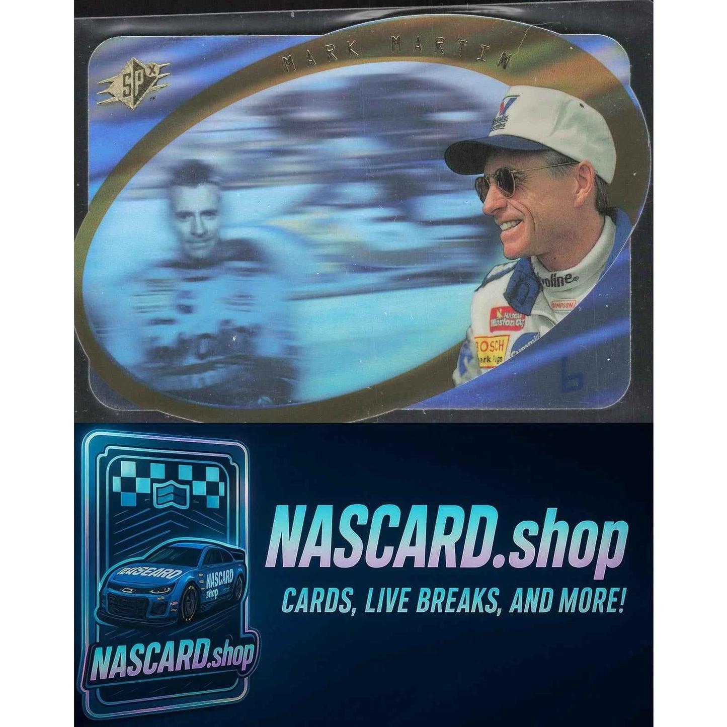 1996 SPx #6 Mark Martin Gold